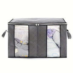 90L Clothes Storage Bag w/ Reinforced Handle & Sturdy Zipper