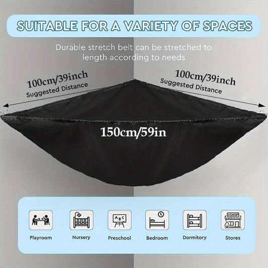 2 Pcs Toy Storage Hammock Organizer Hanging For Nursery Play Room Kids Bedroom
