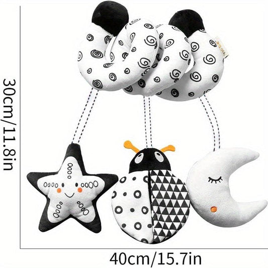 Hanging Toys For Crib Stroller Plush Toy Ladybug Rainbow Owl