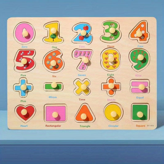 1 2 3 Years Old Kids Hand Scratching Puzzle Board Blocks