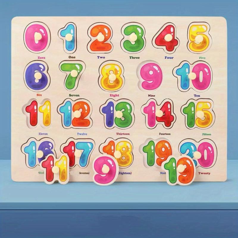 1 2 3 Years Old Kids Hand Scratching Puzzle Board Blocks