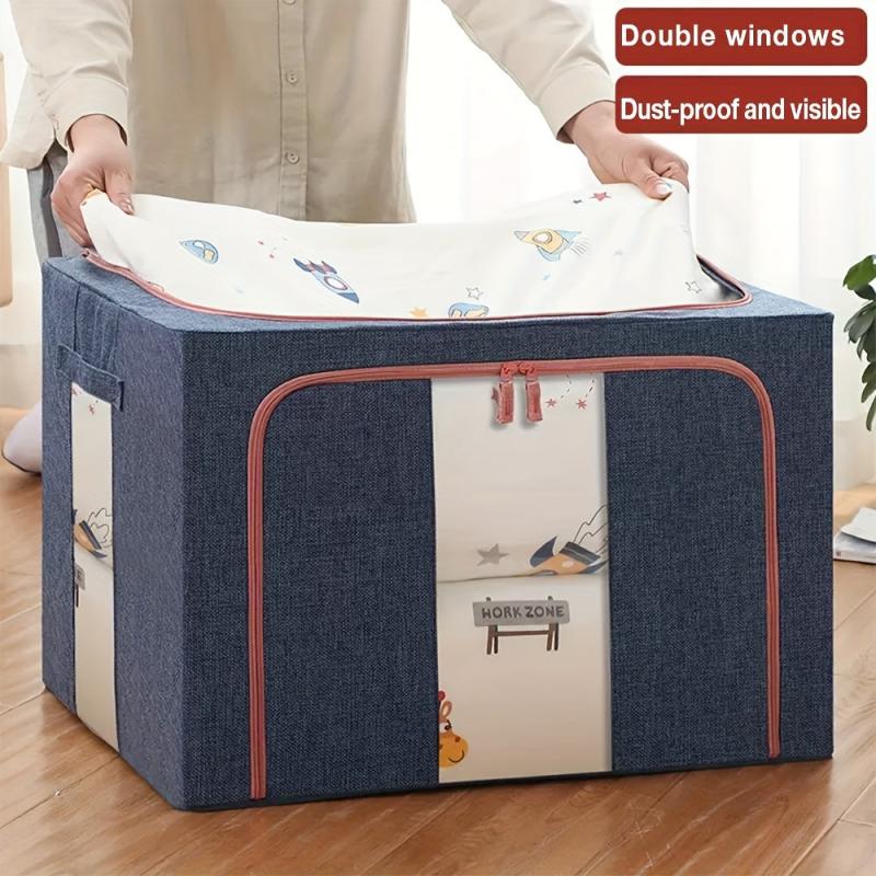 Large Capacity Storage Bag with Steel Frame Support