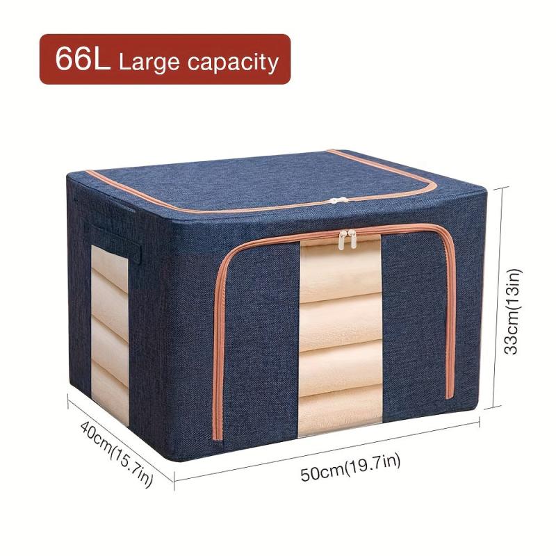 Large Capacity Storage Bag with Steel Frame Support