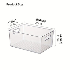 Transparent Storage Box for Kids' Desktop Organization