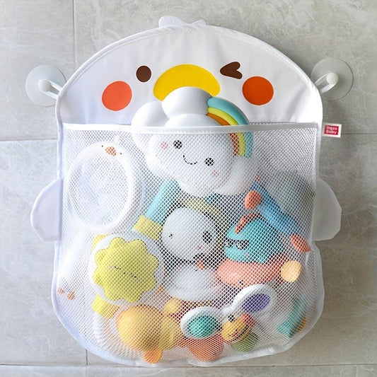 Cartoon Style High Capacity Bathroom Net Pocket For Kids
