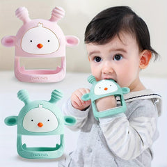 Silicone Teething Toy Rattling Teether Soothing Pacifier