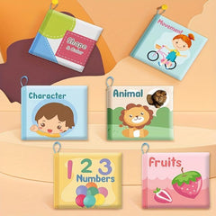 Baby Cognitive Soft Book English Word Learning Cloth Book