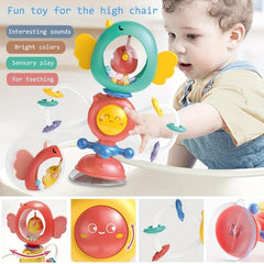 Baby Toy Set Suction Cup Rattle High Chair Toy