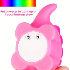 Dino Bath Toy Set, Light Up, 6 Pieces, Floating, Baby Toddler Kid