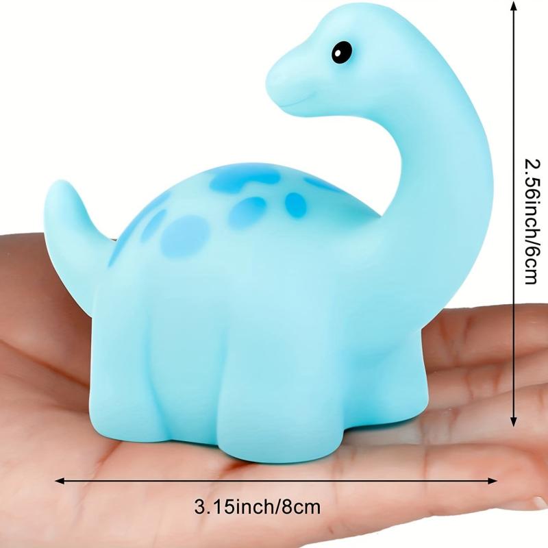 Dino Bath Toy Set, Light Up, 6 Pieces, Floating, Baby Toddler Kid