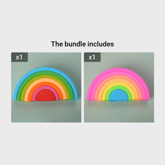 Montessori Rainbow Stacking Puzzle Toy for Kids