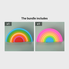 Montessori Rainbow Stacking Puzzle Toy for Kids