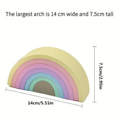 Montessori Rainbow Stacking Puzzle Toy for Kids