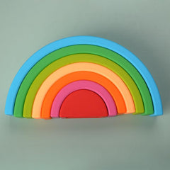 Montessori Rainbow Stacking Puzzle Toy for Kids