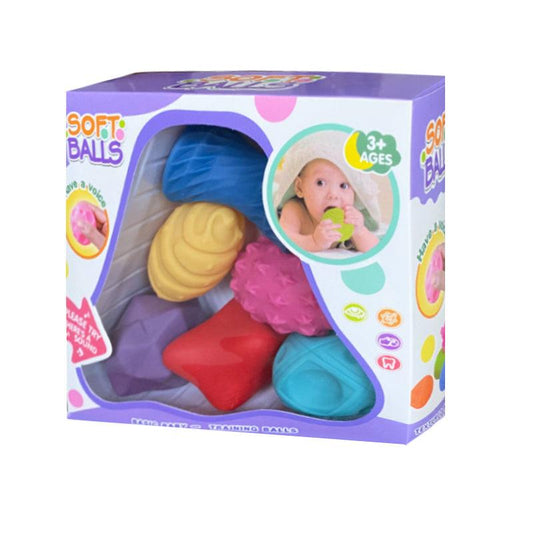 6pcs Sensory Massage Soft Balls for Babies