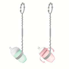 2pcs Silicone Toy Straps Multifunctional Anti-drop Rope for Baby Stroller