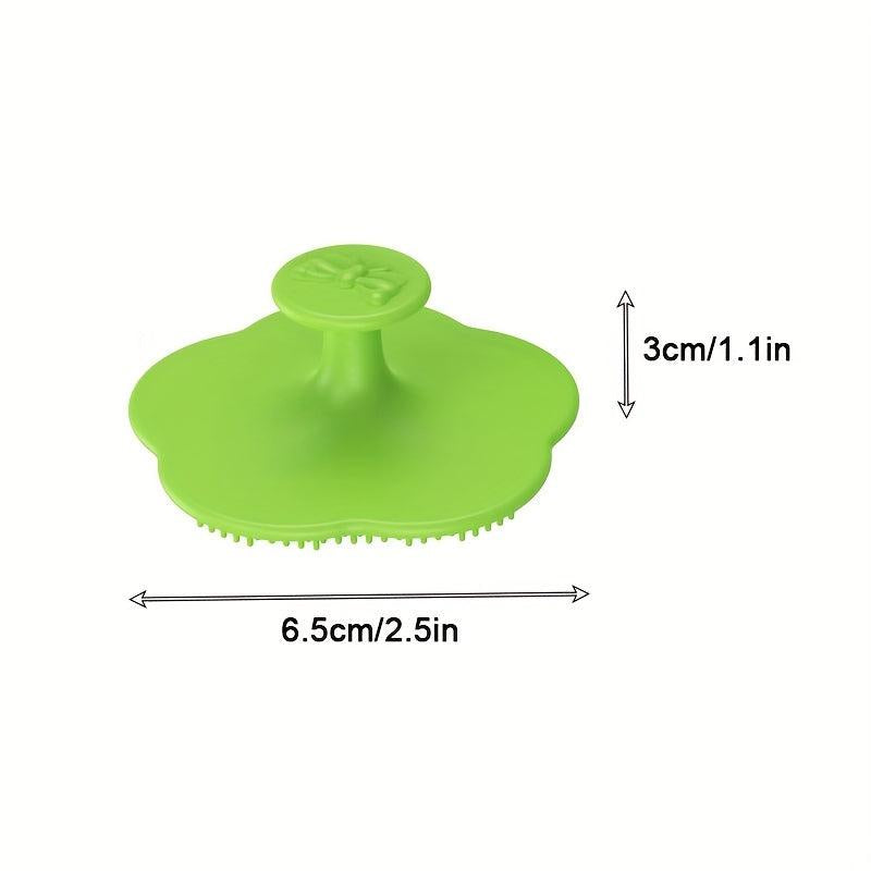 Flower Baby Shampoo Brush Silica Gel for Scalp Dirt Removal