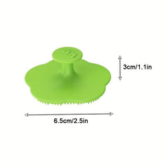 Flower Baby Shampoo Brush Silica Gel for Scalp Dirt Removal