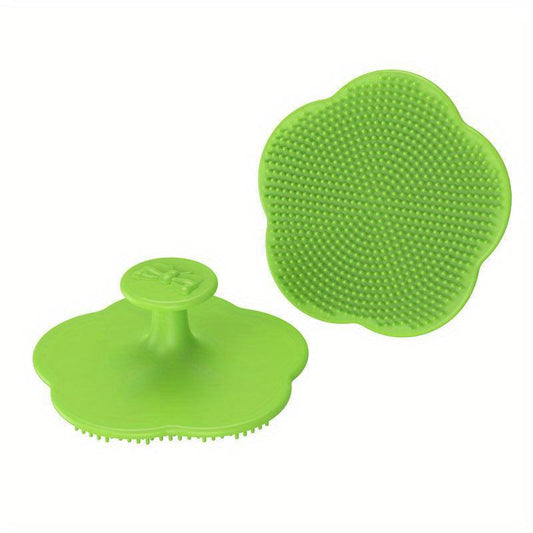 Flower Baby Shampoo Brush Silica Gel for Scalp Dirt Removal