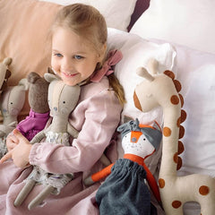 Cute Toddler Kids Animal Playing Dolls Pig & Swan