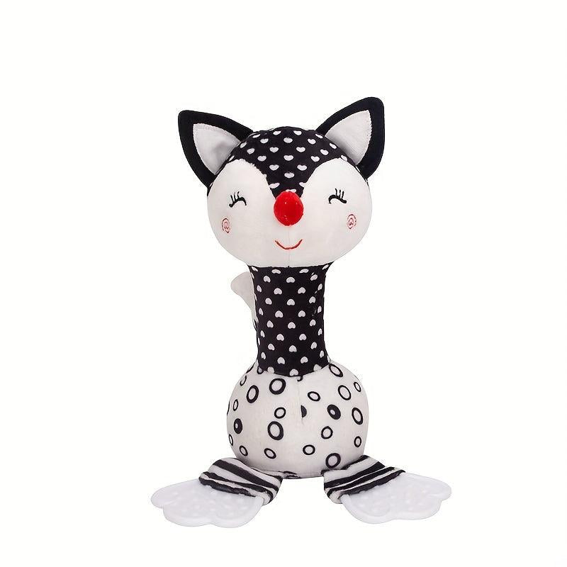 Plush Rattle Teether Baby Toy 0-1 Years Old