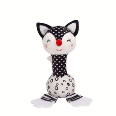 Plush Rattle Teether Baby Toy 0-1 Years Old