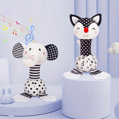 Plush Rattle Teether Baby Toy 0-1 Years Old