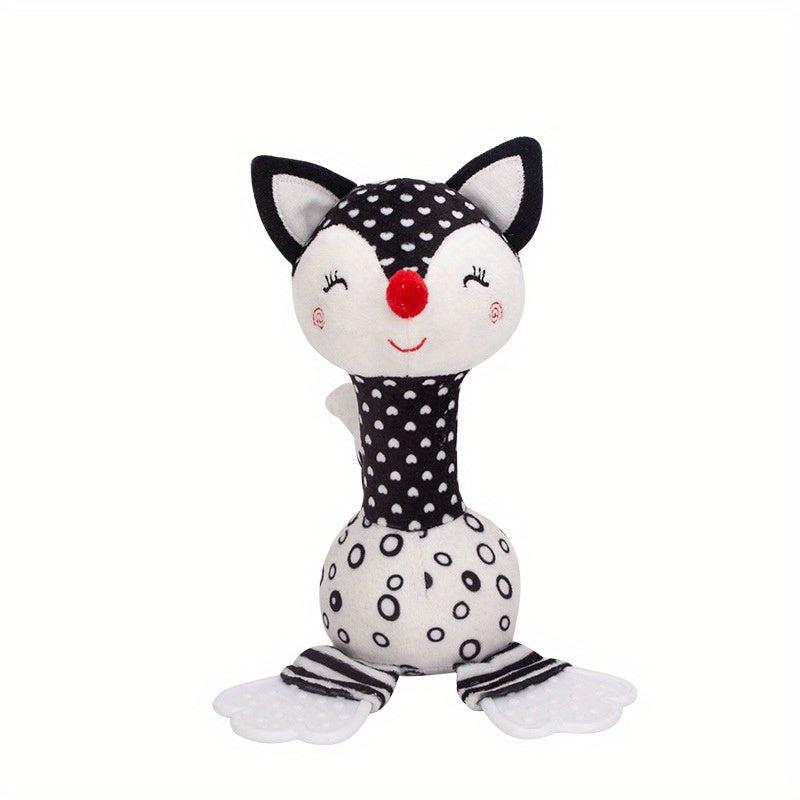 Plush Rattle Teether Baby Toy 0-1 Years Old
