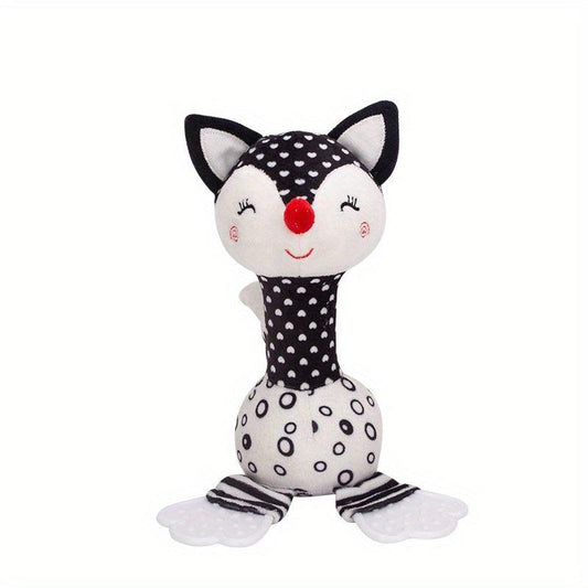 Plush Rattle Teether Baby Toy 0-1 Years Old