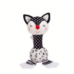 Plush Rattle Teether Baby Toy 0-1 Years Old