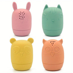 Silicone Bath Toys for Babies 6-12 Months and Toddlers 1-3 Years