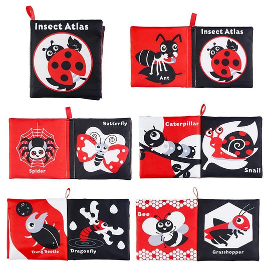 High Contrast & Crinkle Books for Baby's Visual & Brain Development