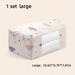 Cloud Love Pattern Quilt Storage Bag Moisture Proof Package