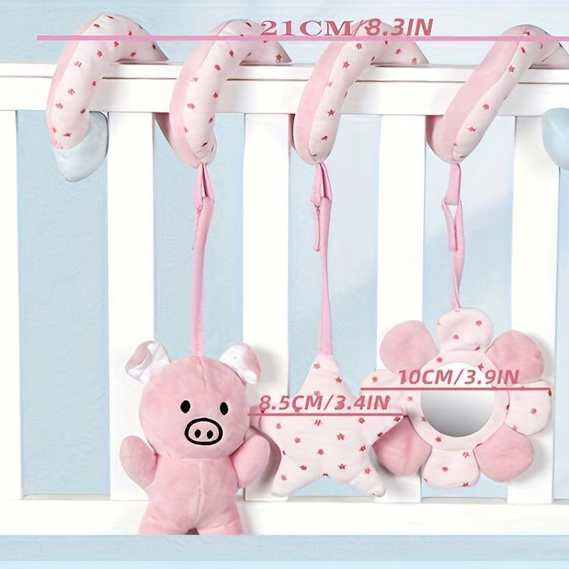 High Contrast Baby Spiral Hanging Toy, Sensory Toy for Newborns