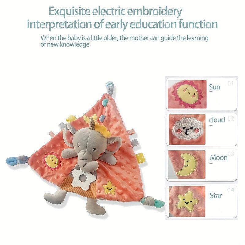 Plush Pacifier Doll for Newborns 0-2 Years Teether & Chewing Bib