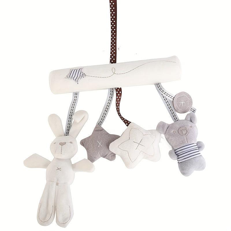 Baby Rabbit Car Hanging Music Bed Around Safety Seat Pendant Plush Toy