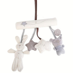 Baby Rabbit Car Hanging Music Bed Around Safety Seat Pendant Plush Toy