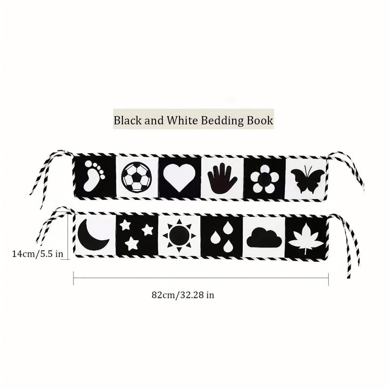 Baby Educational Cloth Book Animal Shape Bed Hanging Toy