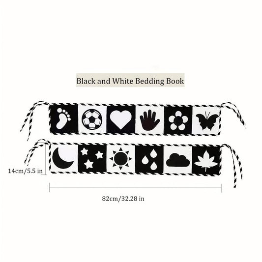 Baby Educational Cloth Book Animal Shape Bed Hanging Toy