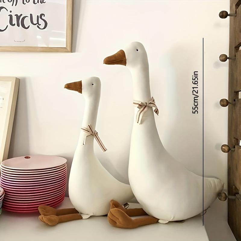Cute Cartoon Goose Doll for Kids' Room Decor