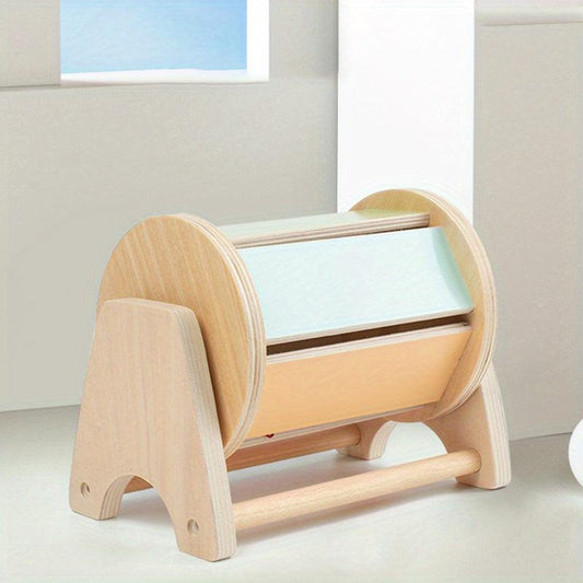 Wooden Textile Drum for Children's Education