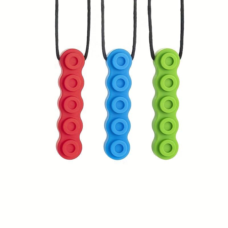 Silicone Chew Pendant Teething Necklace Soothing Toy