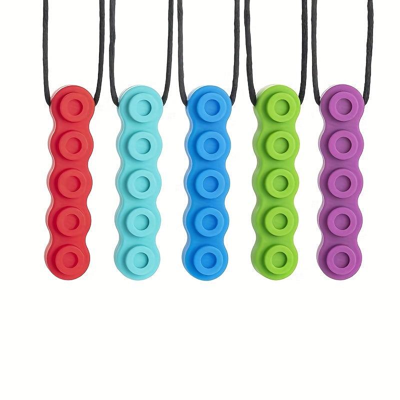 Silicone Chew Pendant Teething Necklace Soothing Toy