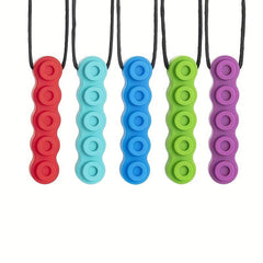 Silicone Chew Pendant Teething Necklace Soothing Toy