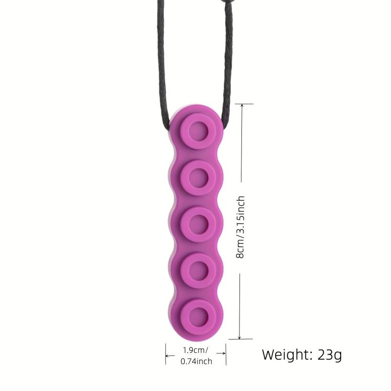 Silicone Chew Pendant Teething Necklace Soothing Toy