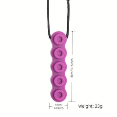 Silicone Chew Pendant Teething Necklace Soothing Toy