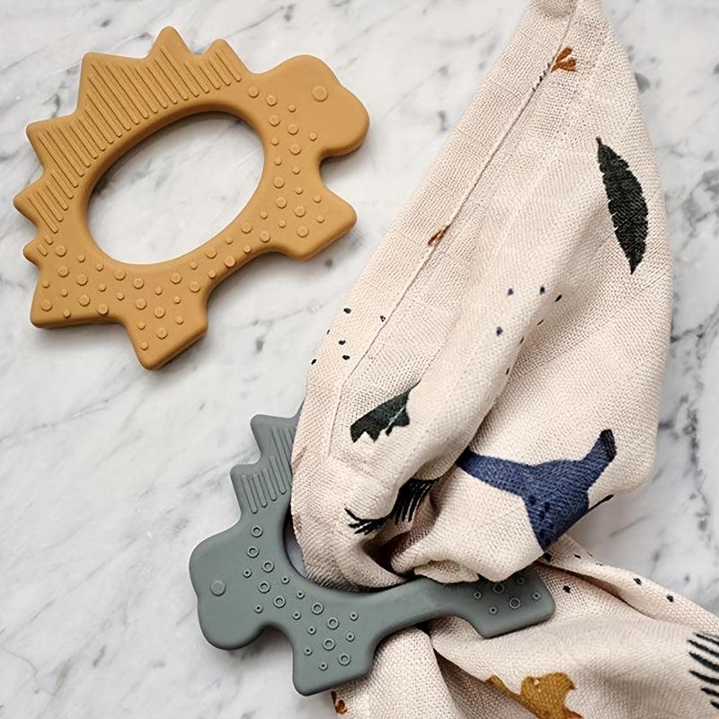 Baby Safe Silicone Dinosaur Teether for Soothing Gums