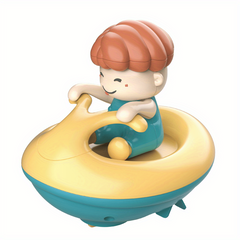 Kids Bath Toys Water Chain Boat Yacht Clockwork Play Water Beach Toys