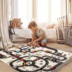 Non Slip Traffic Road Map Game Floor Pad for Kids