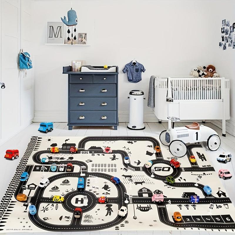 Non Slip Traffic Road Map Game Floor Pad for Kids